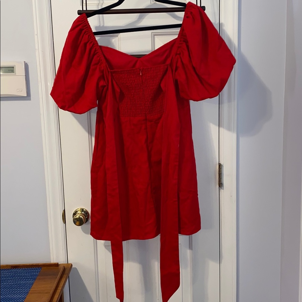 NWT Miami for Francesca’s dress, balloon sleeves, bow - Picture 3 of 10